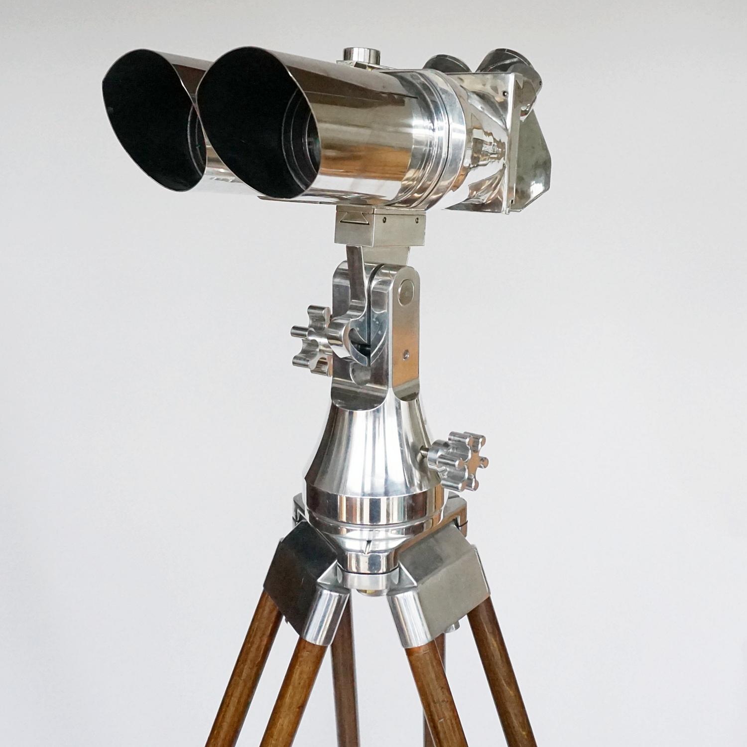 Pair of WW11 Observation Binoculars Designed by Emil Busch, circa 1940 12