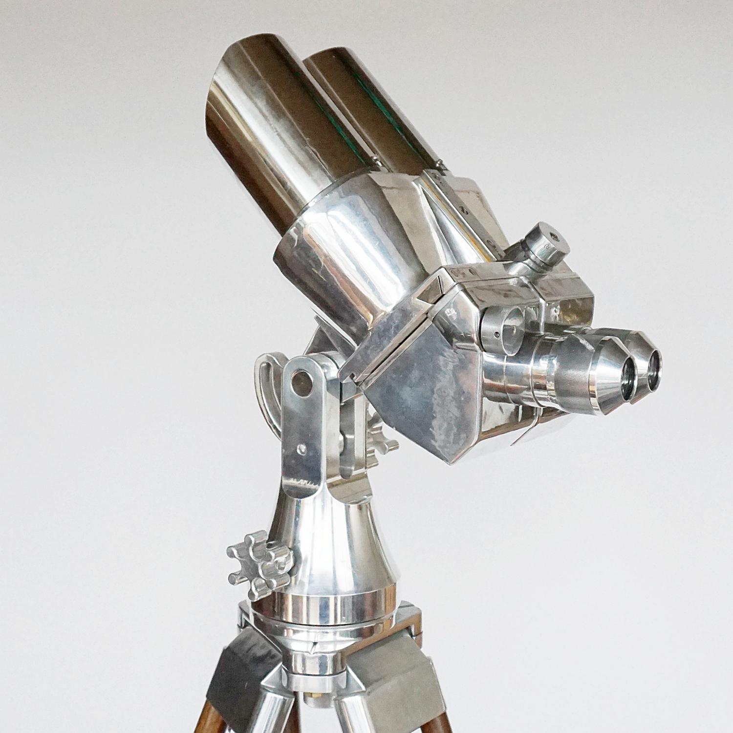 Pair of WW11 Observation Binoculars Designed by Emil Busch, circa 1940 2