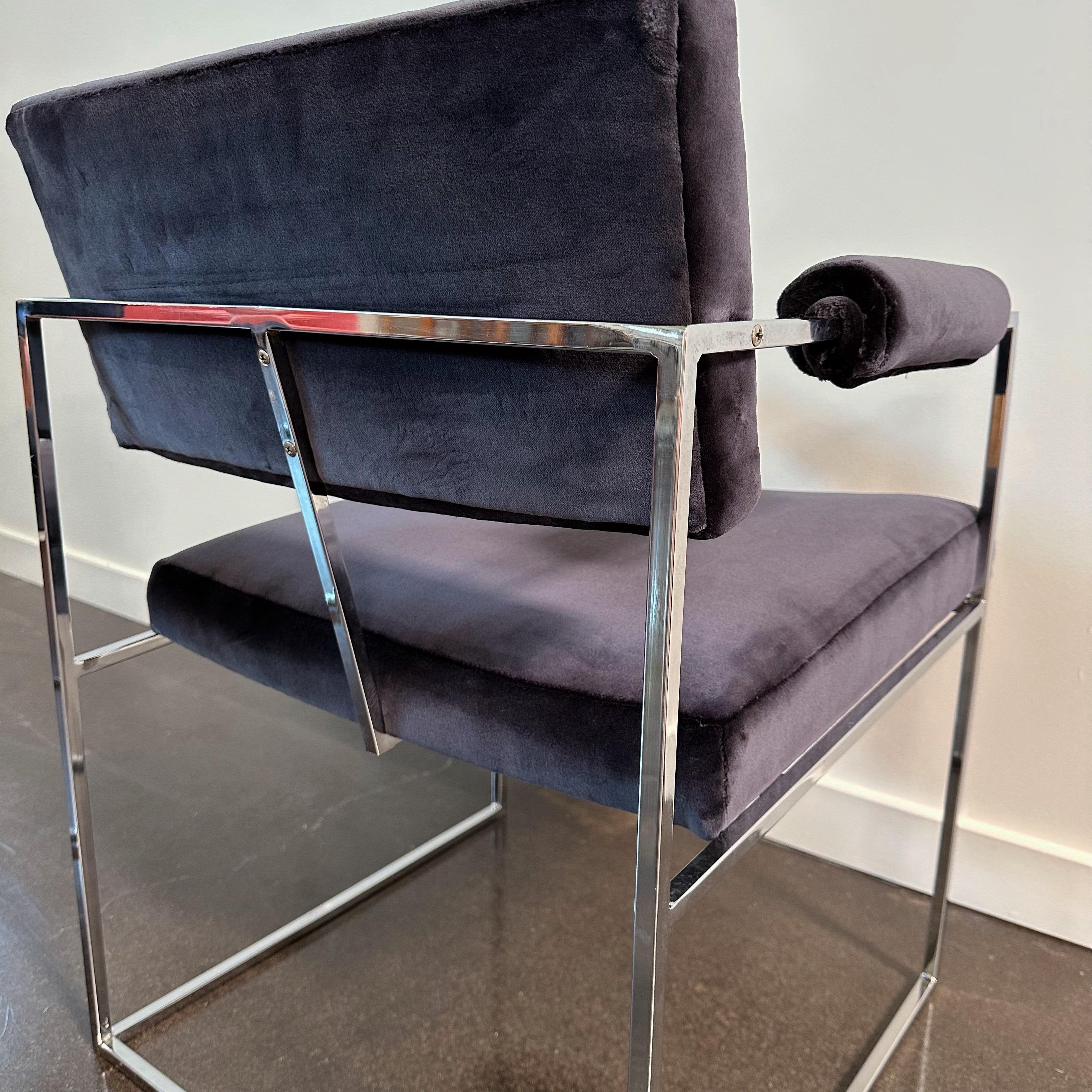 Fin du 20e siècle Paire de fauteuils « Tin Line » de Milo Baughman, 1188 en vente