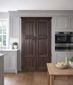 A Pair of 16th c. Carved Tudor Doors