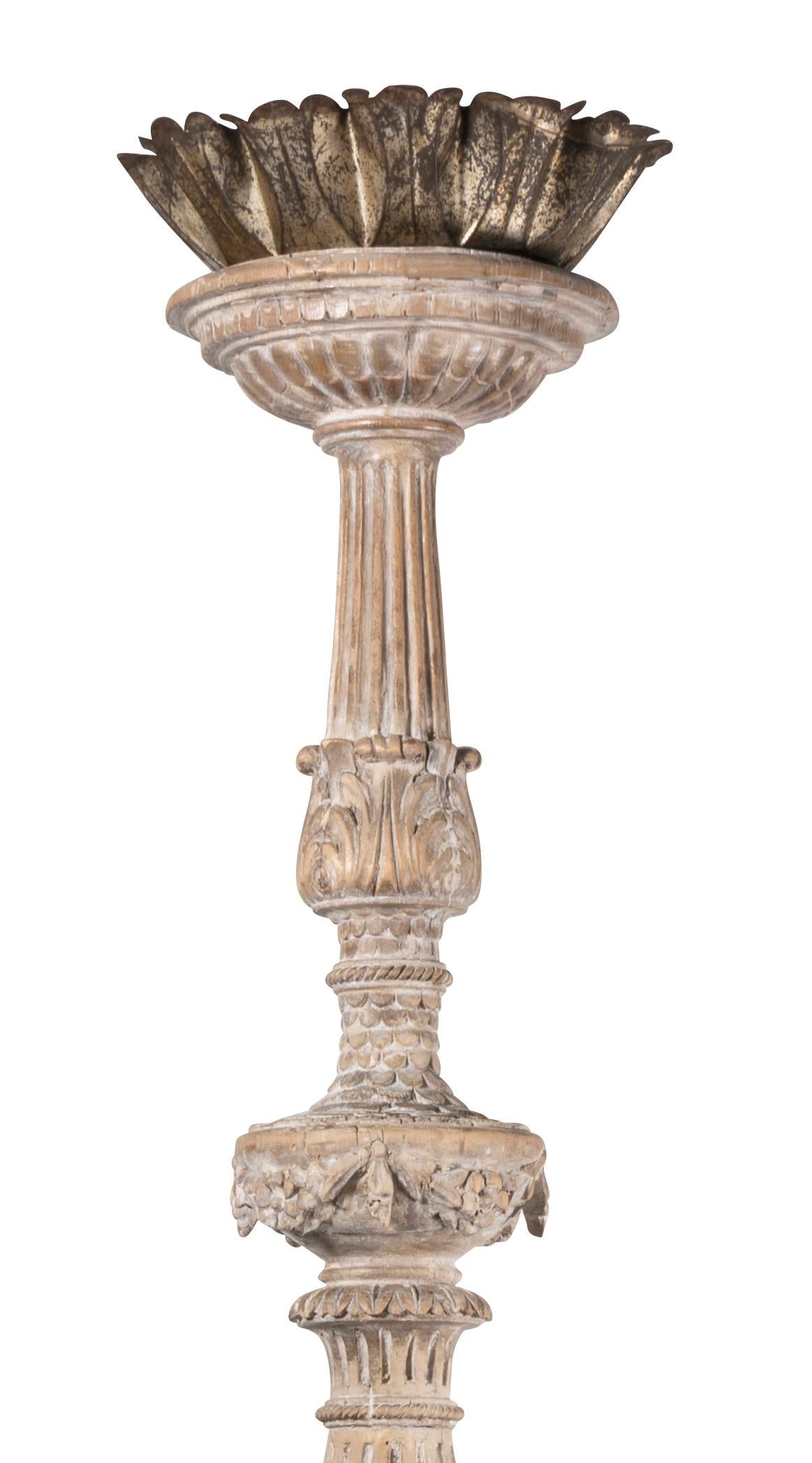 A Pair of 17th Century Renaissance Style Italian Floor Candelabra In Good Condition In Armadale, Victoria