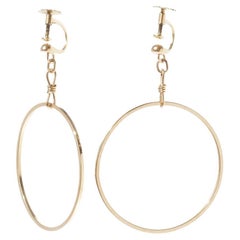 Pair of 18 K Gold Earrings Made in 1956, Swedish