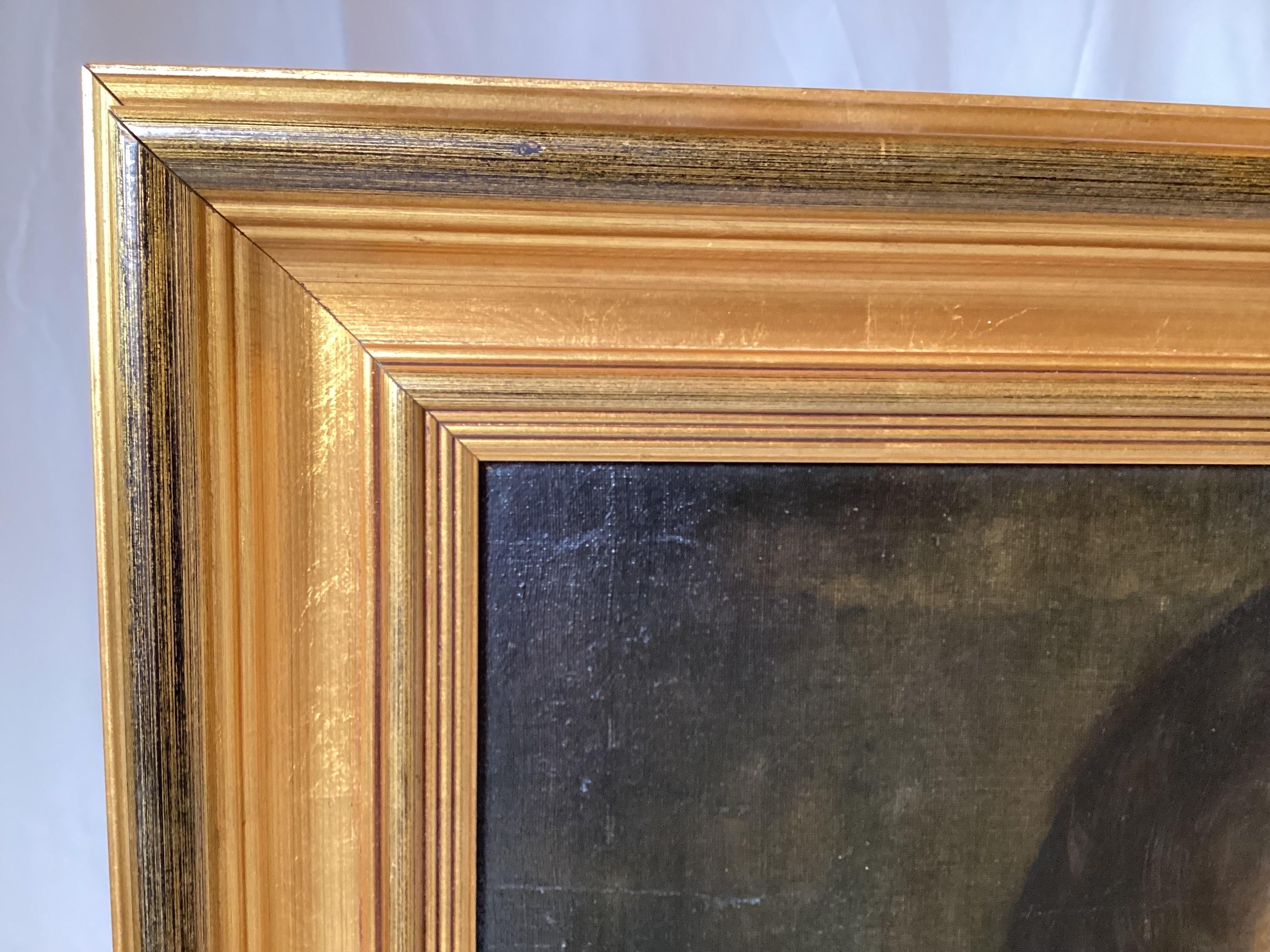 Canvas A Pair of 1820's Americana Oil Painted Portraits For Sale