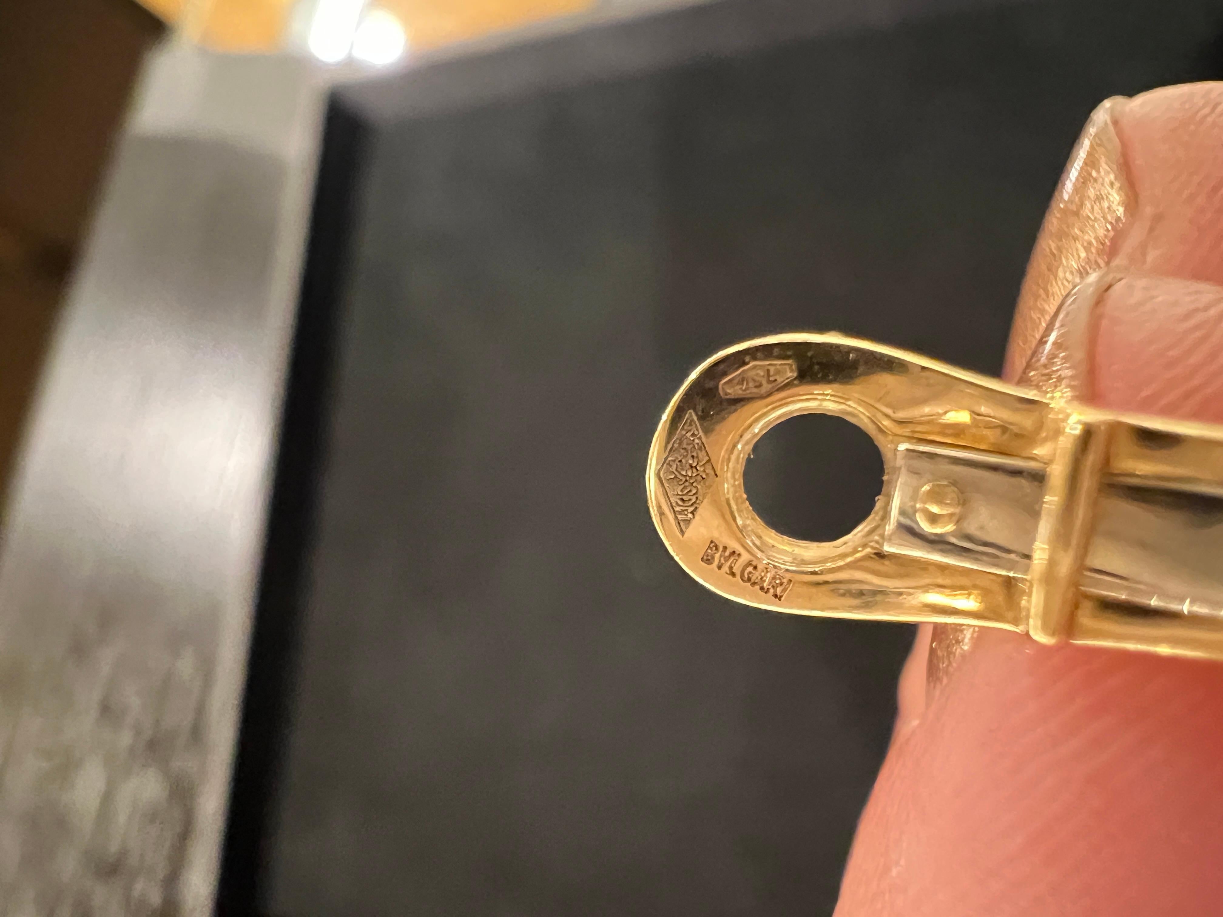 A pair of 18k yellow gold 