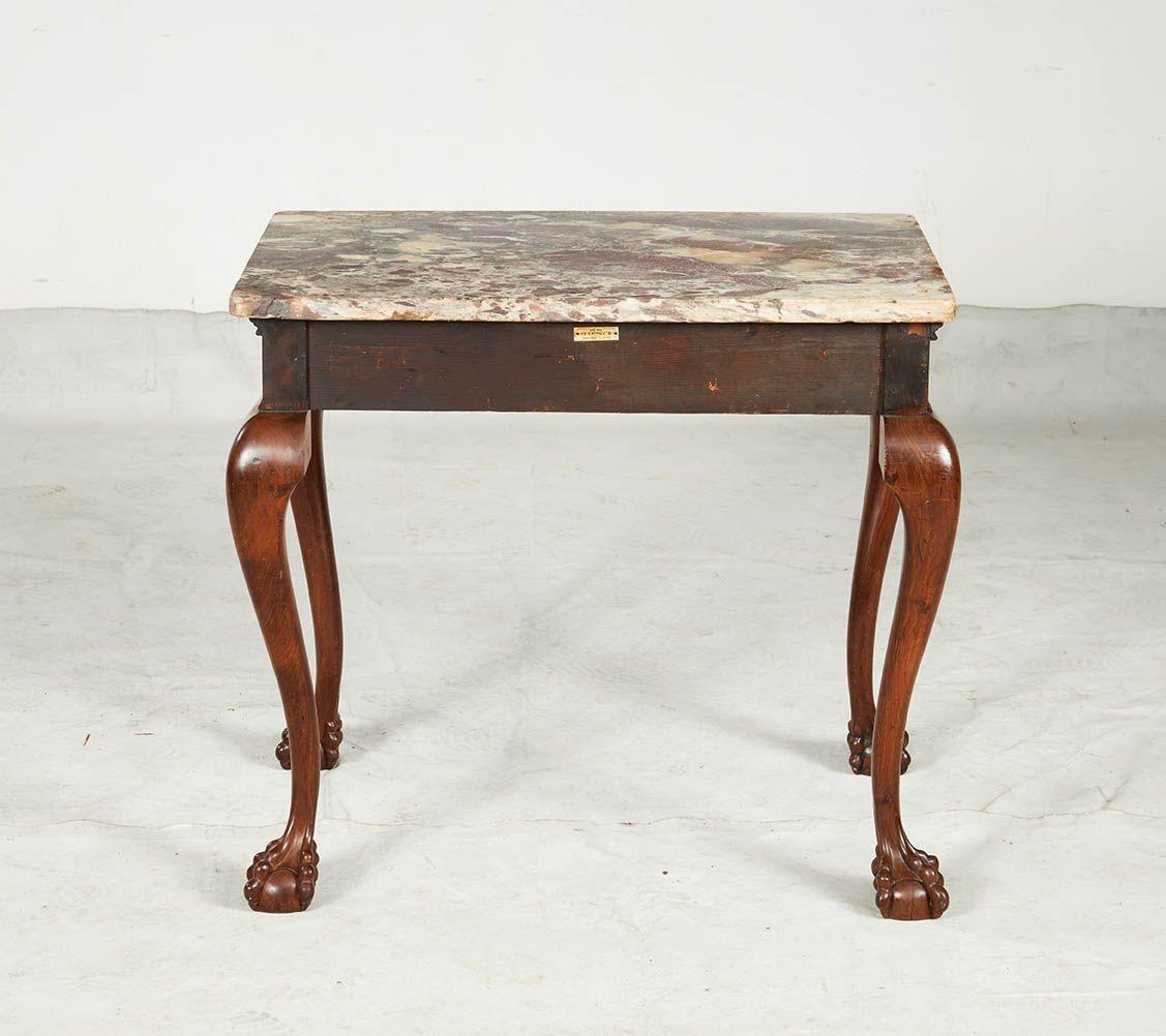 A Pair of 18th c. George II Marble Top Consoles For Sale 8