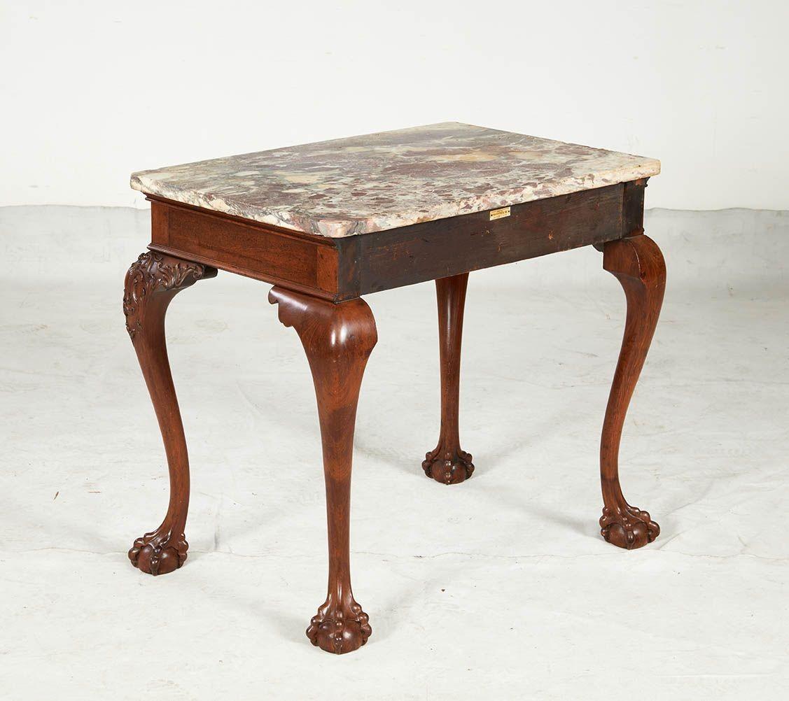 English A Pair of 18th c. George II Marble Top Consoles For Sale