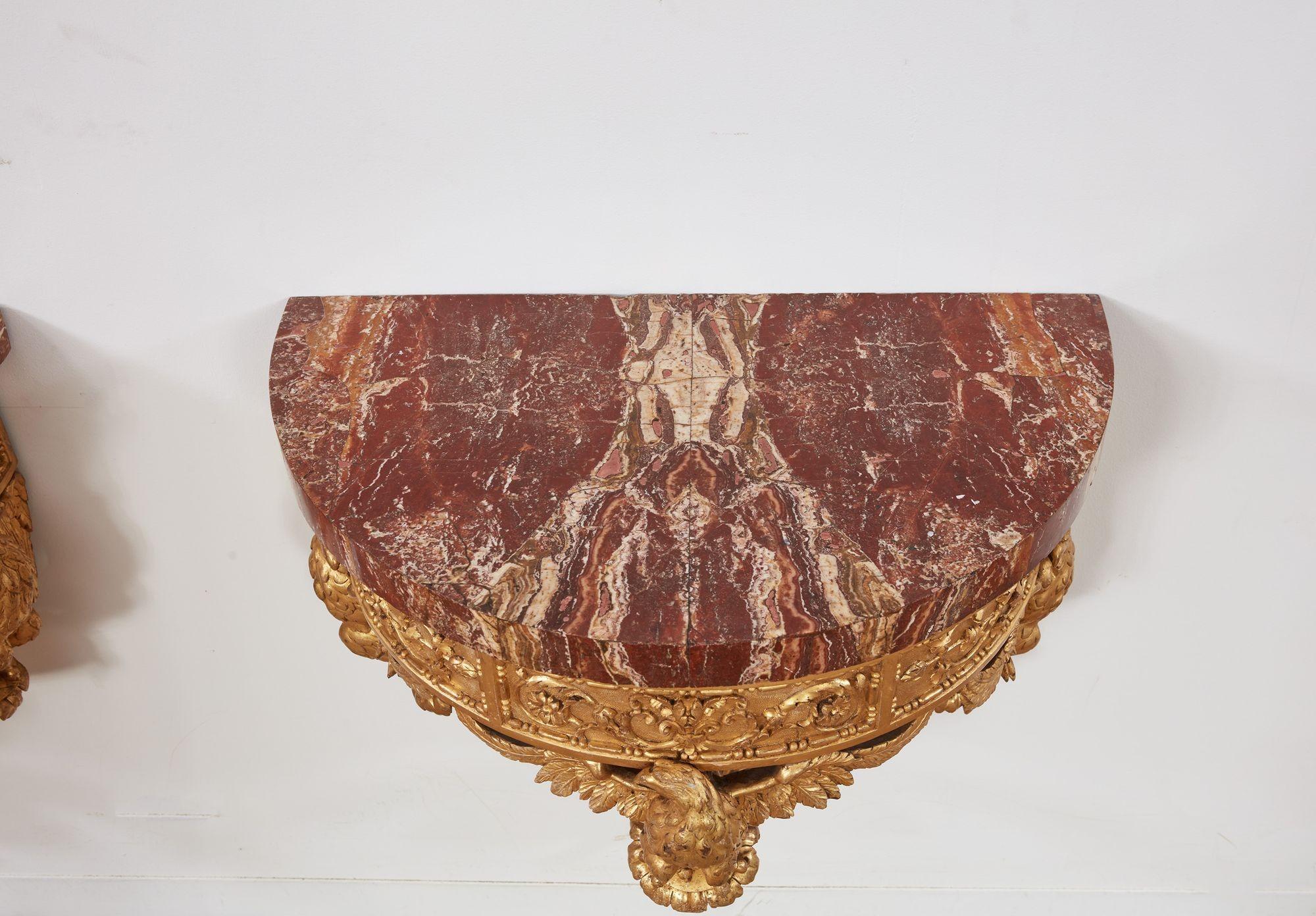 A Pair of 18th c. Italian Consoles For Sale 4