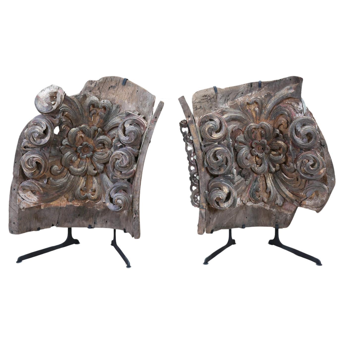 A Pair of 18th Century Baroque Architectural Elements