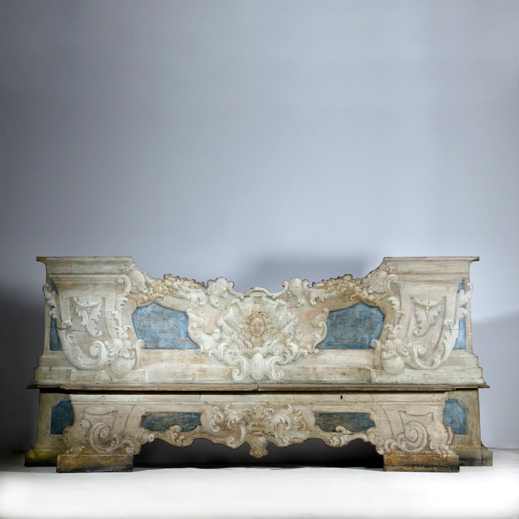A Pair of 18th Century Cassapanca Benches For Sale 2