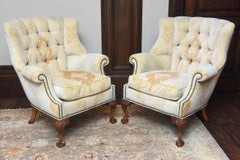 A pair of 18th-century English Wing Chairs