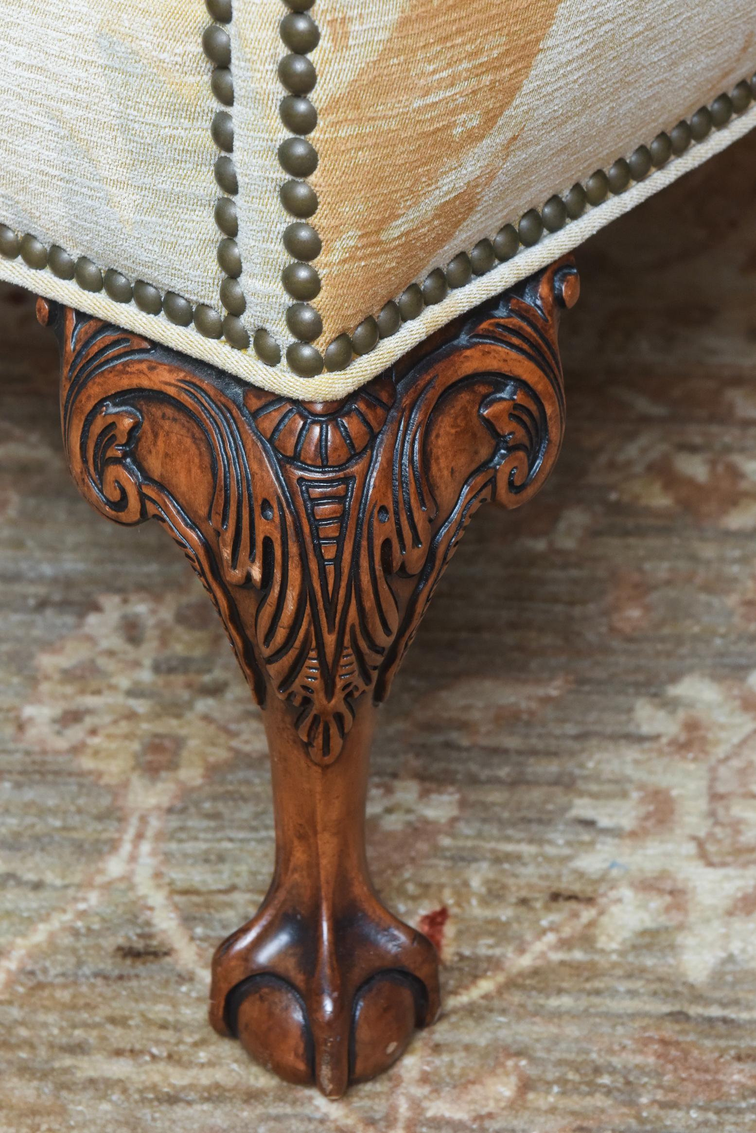 Paire de chaises à oreilles anglaises du XVIIIe siècle en vente 1