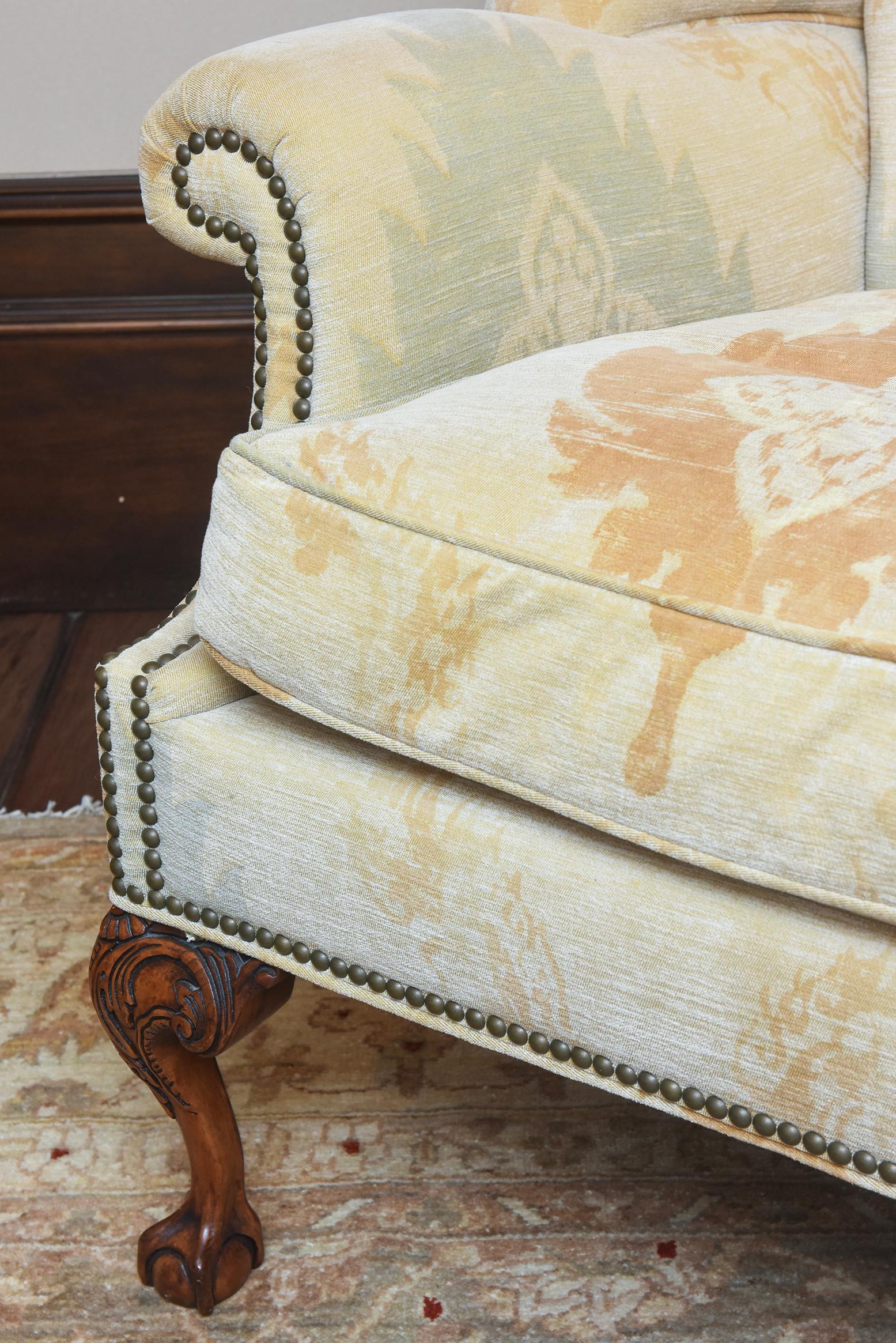 Paire de chaises à oreilles anglaises du XVIIIe siècle en vente 2