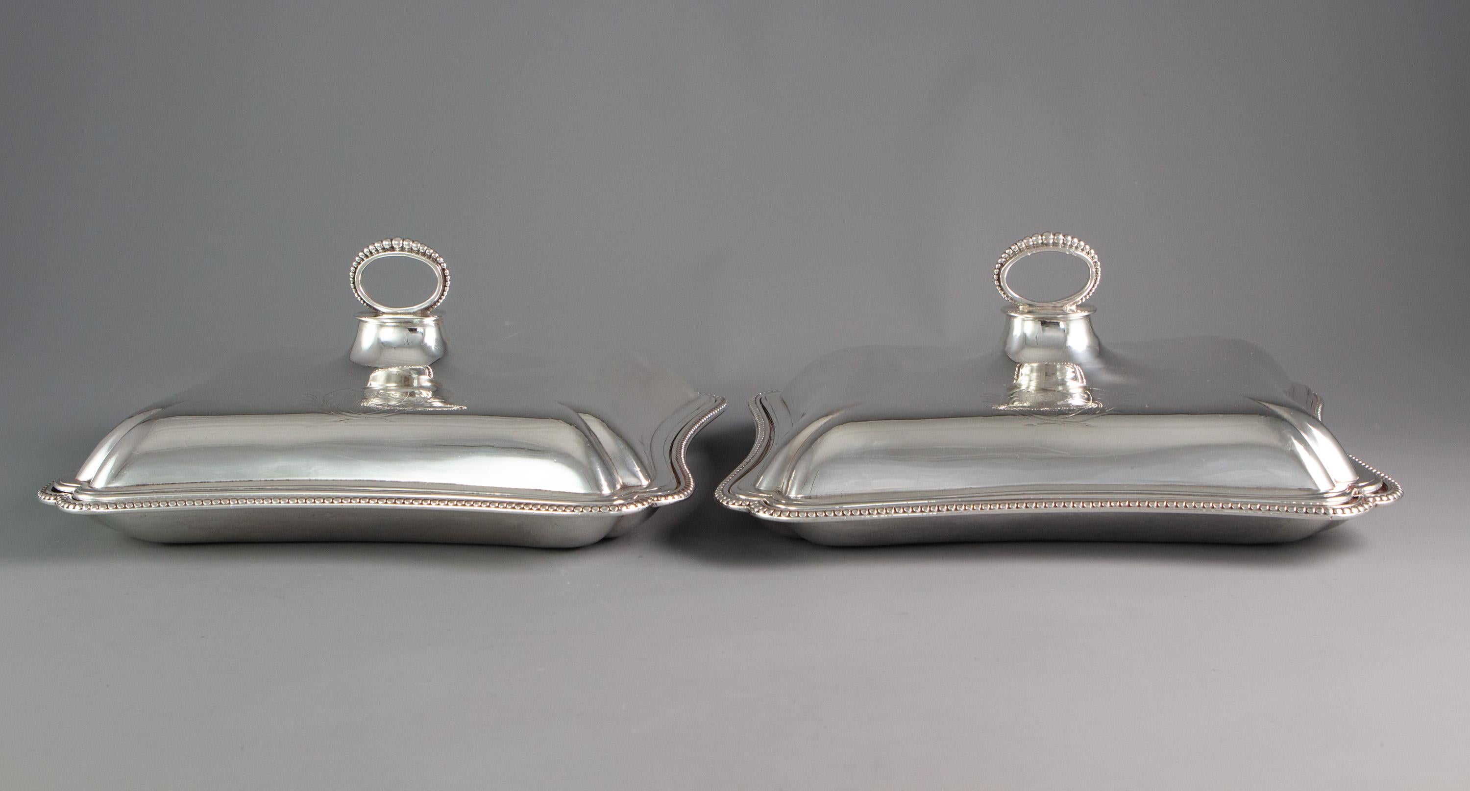 Pair of 18th Century Entrée Dishes, 1784 and 1792 by Carter, Smith & Sharp For Sale 4