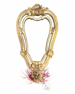 Pair of 18th Century Italian Mirrors Decorated with Mediterranean Coral
