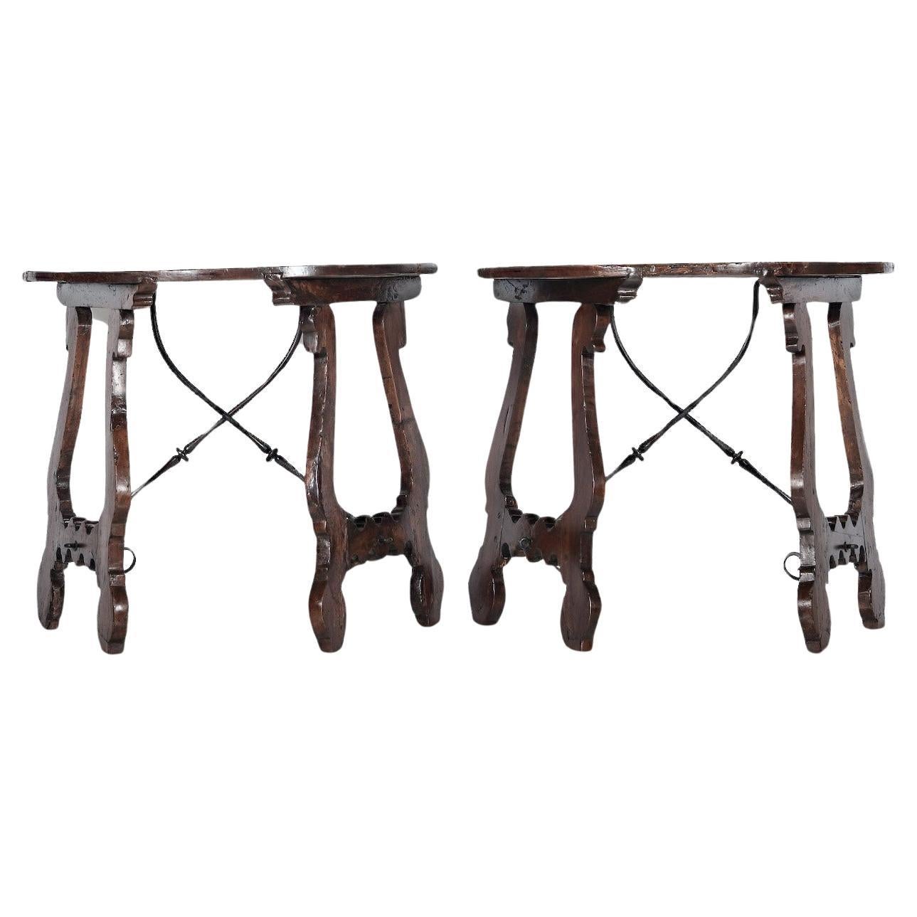 A Pair of 18th Century Tuscan Console Tables