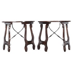 Antique A Pair of 18th Century Tuscan Console Tables