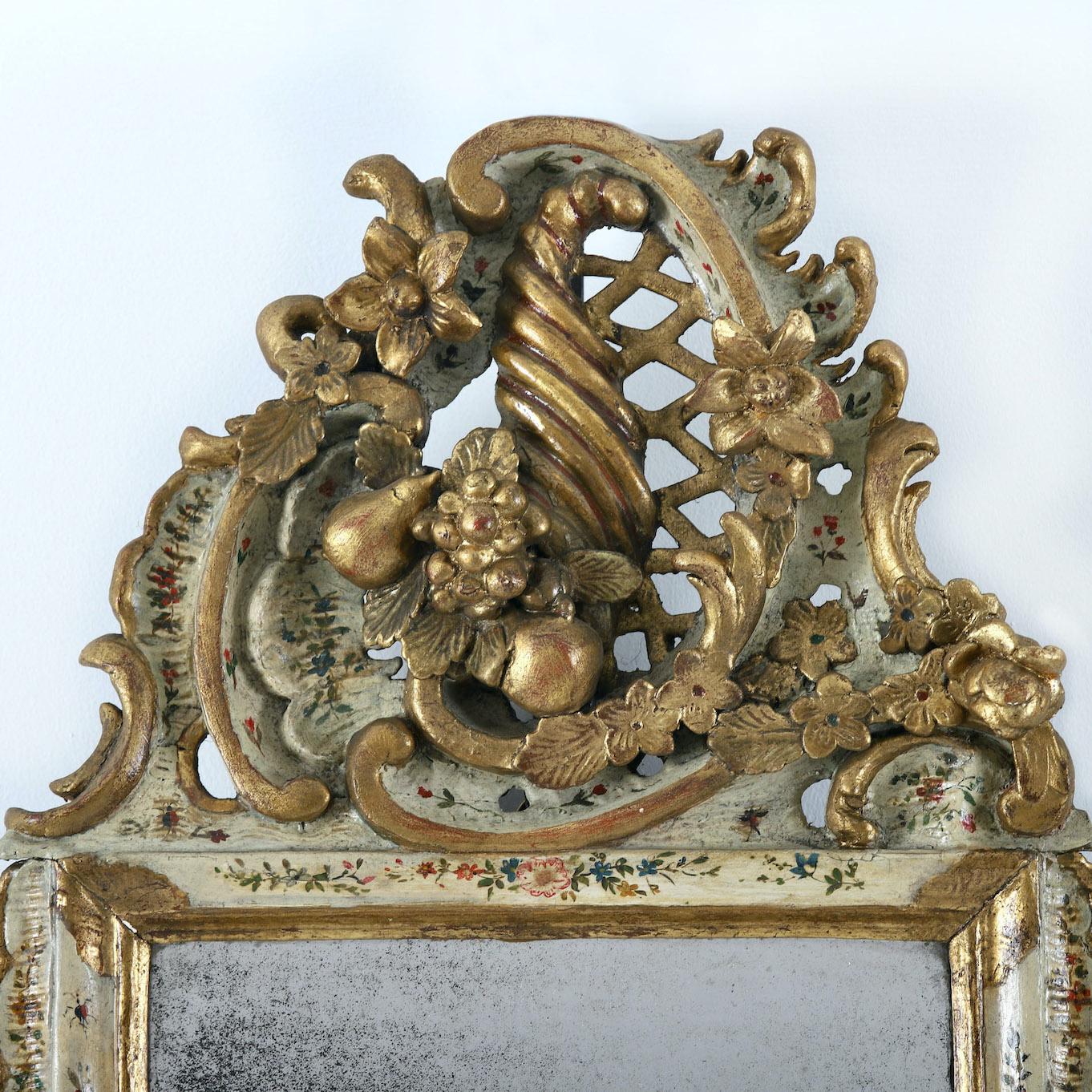 Giltwood A Pair of 18th Century Venetian Mirrors
