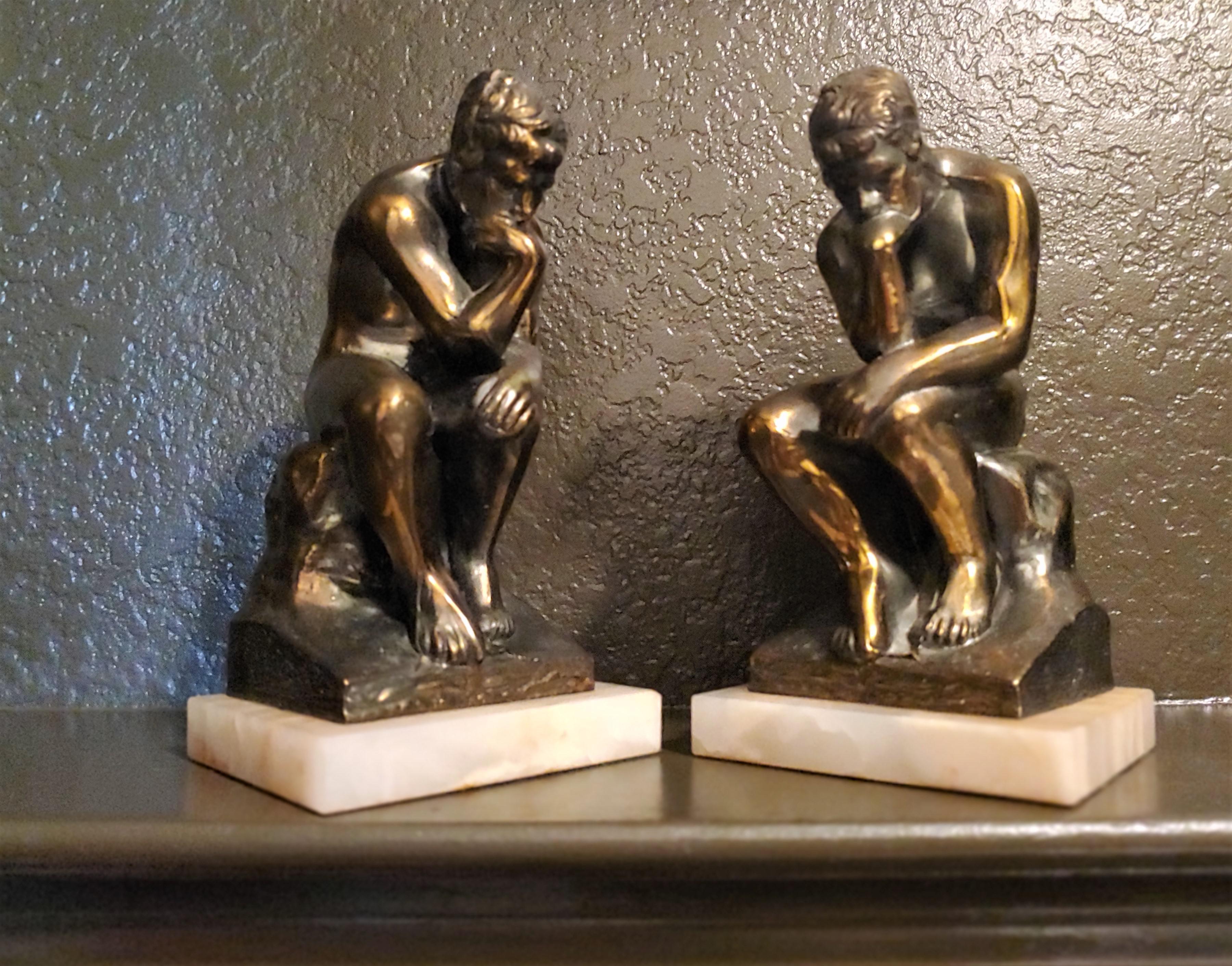 the thinker bookends