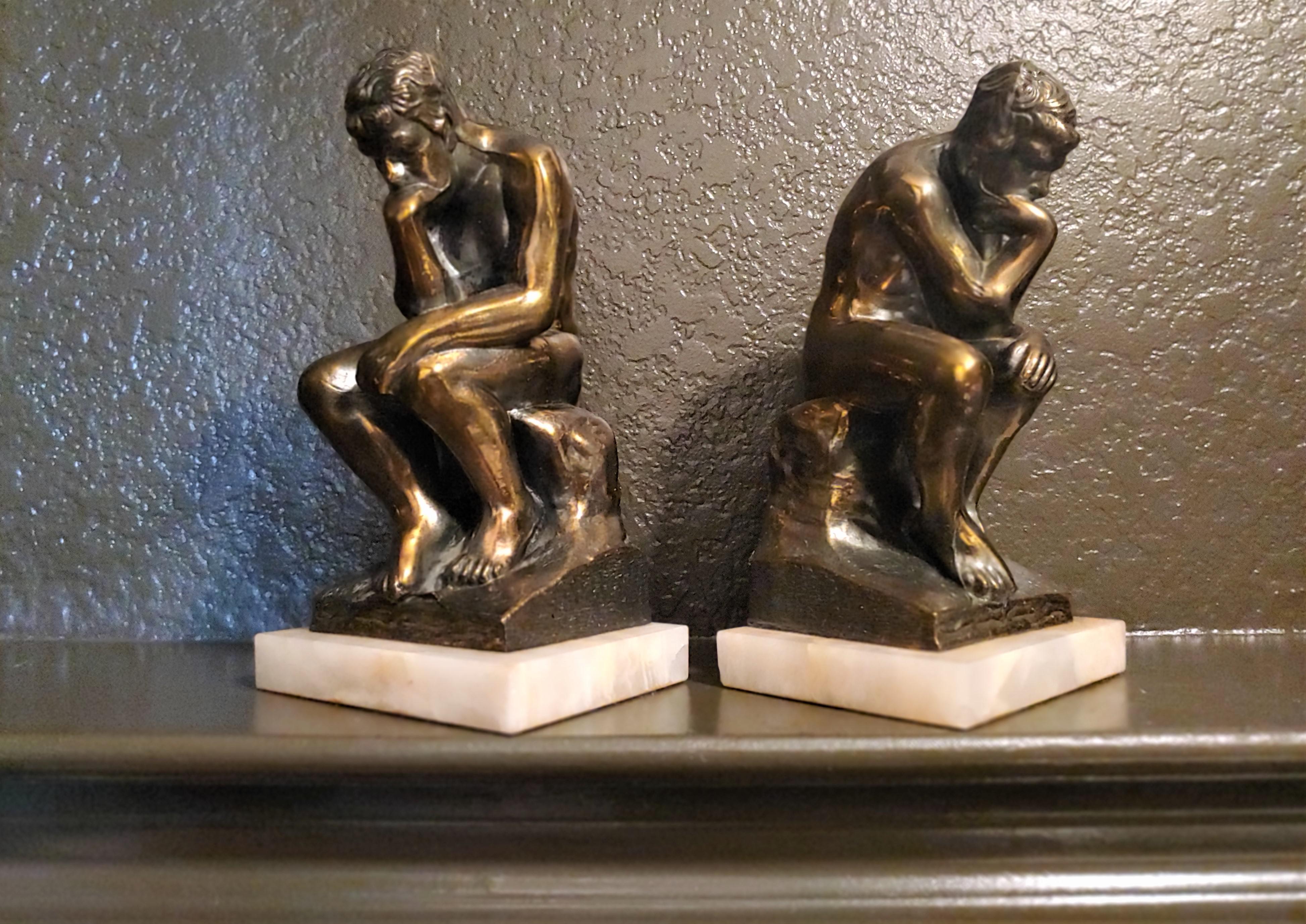 thinker bookends