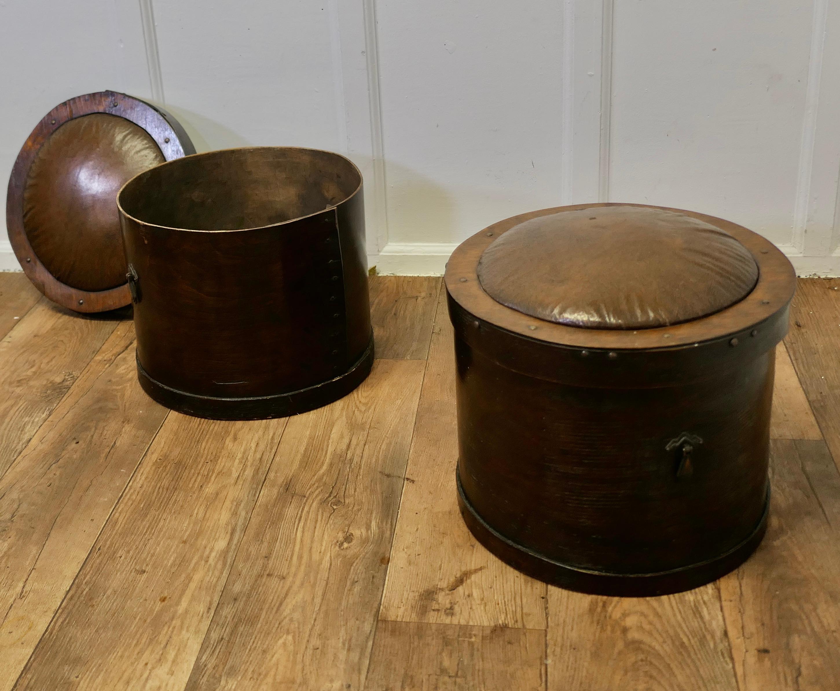 A Pair of 1920s Fireside Stools for Coal and Logs  An attractive pair   For Sale 1