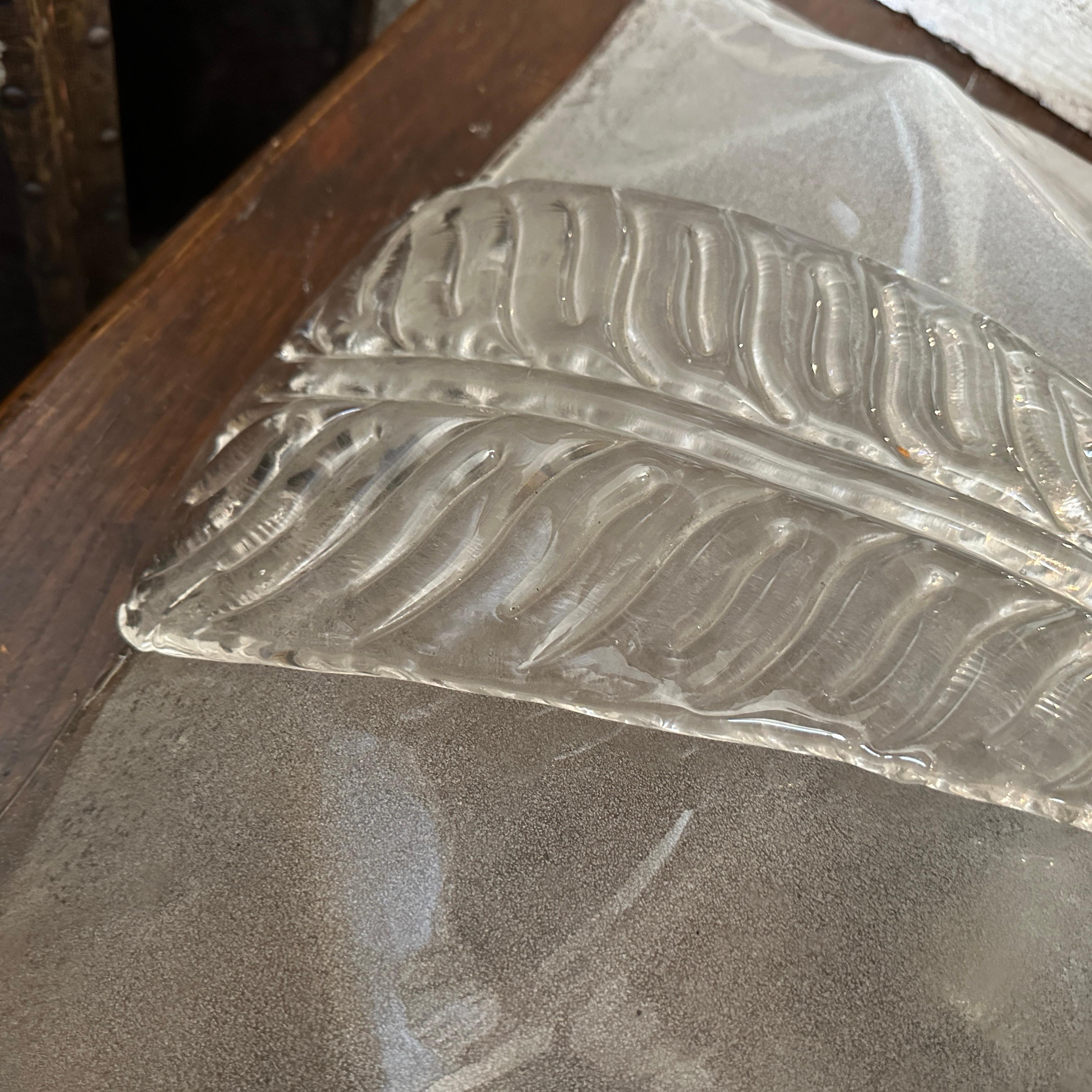 A pair of 1930s Art Deco Murano Glass Huge Wall Sconces by Ercole Barovier For Sale 11
