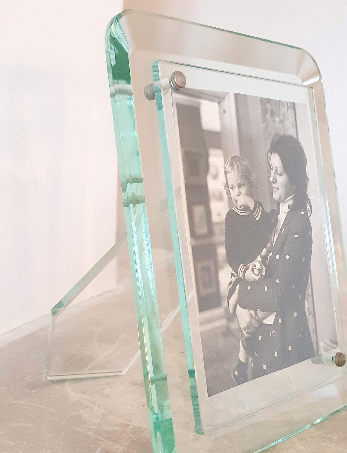 A Pair of 1940s Fontana Arte Glass Picture Frames 1