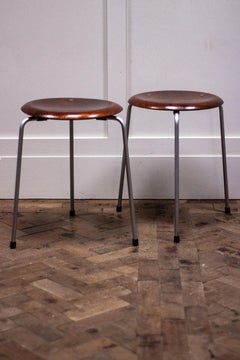 Pair of 1950s Danish Dot Stools by Arne Jacobsen for Fritz Hansen