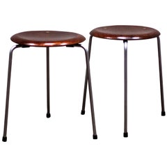 Pair of 1950s Danish Dot Stools by Arne Jacobsen for Fritz Hansen