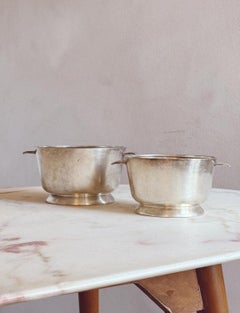 A pair of 1950s Gio Ponti for Broggi Silver serving bowls