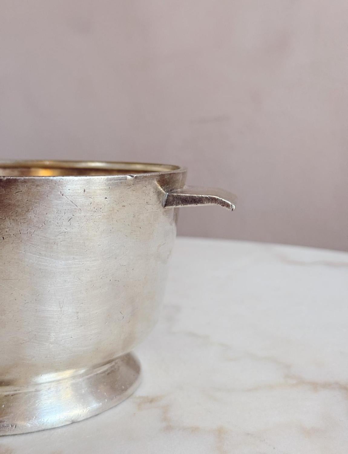 Coppia di ciotole da portata in argento di Gio Ponti per Broggi, anni '50 in vendita 1