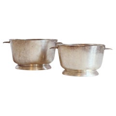 A pair of 1950s Gio Ponti for Broggi Silver serving bowls