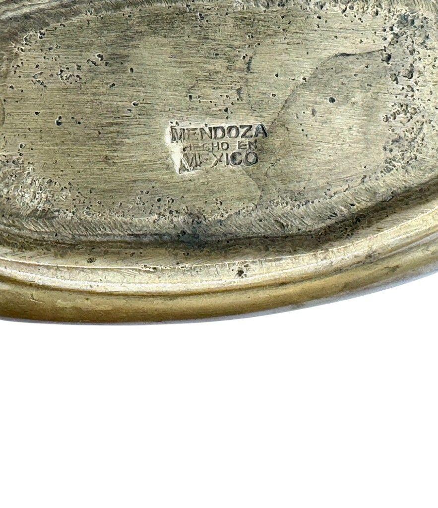 Paire de cendriers à poissons en malachite et laiton des années 1950 par Pepe Mendoza en vente 2