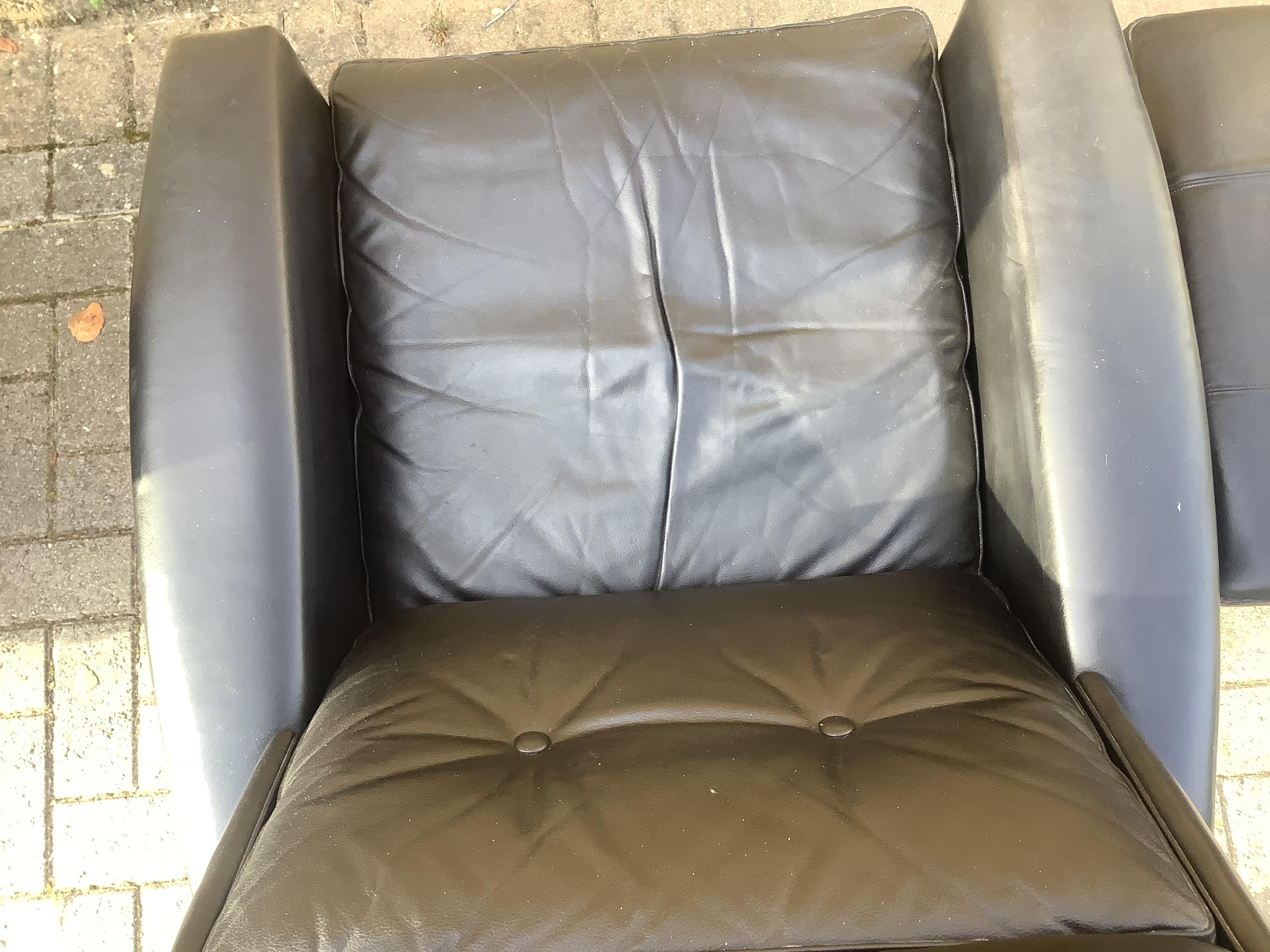 A pair of 1950’s restored  armchairs For Sale 2