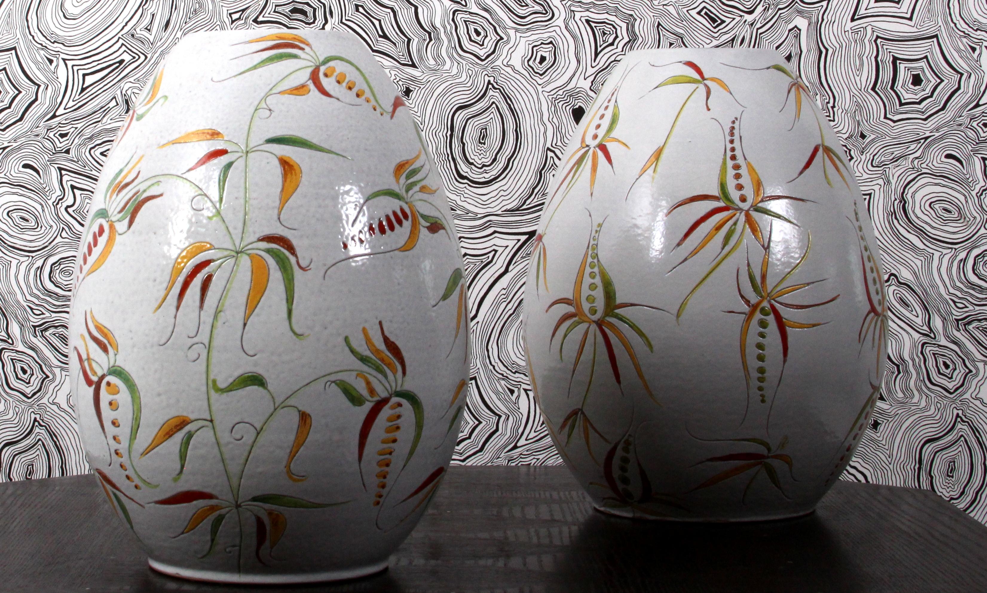 a pair of 1950s Studio Keramik floor Vases Atelier Berta Huber Roethe Landshut  For Sale 3