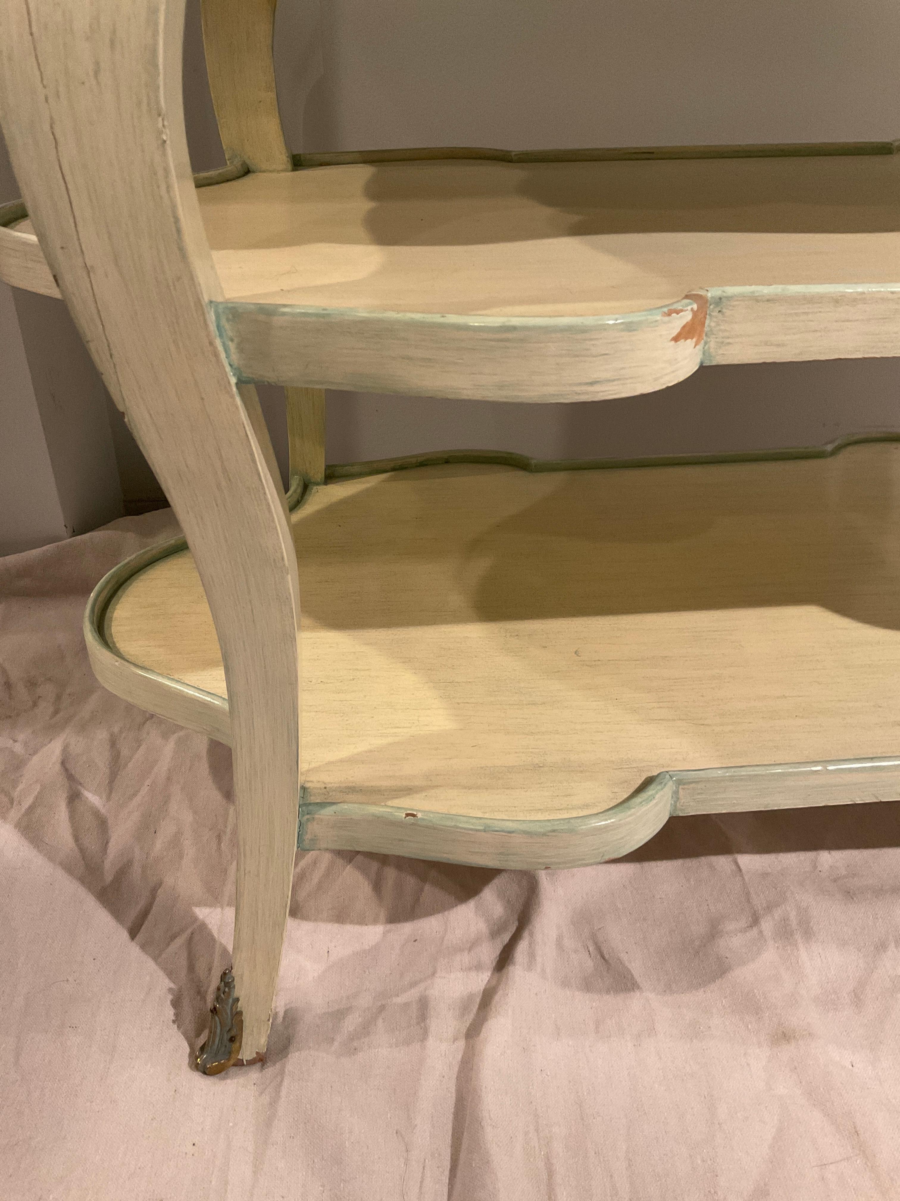 A PAIR  Of 1950s Three Tier Side Tables For Sale 5