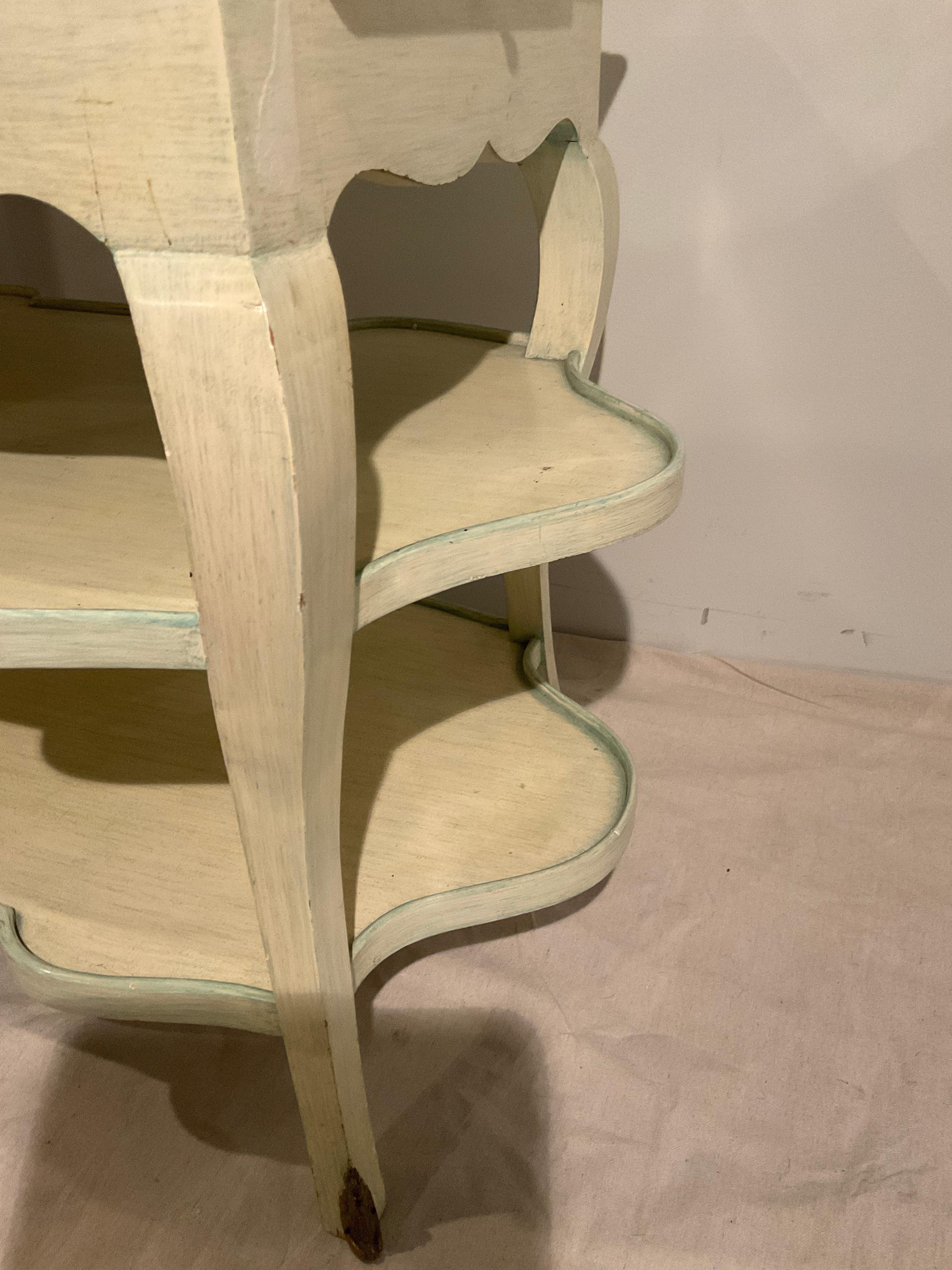 A PAIR  Of 1950s Three Tier Side Tables For Sale 7