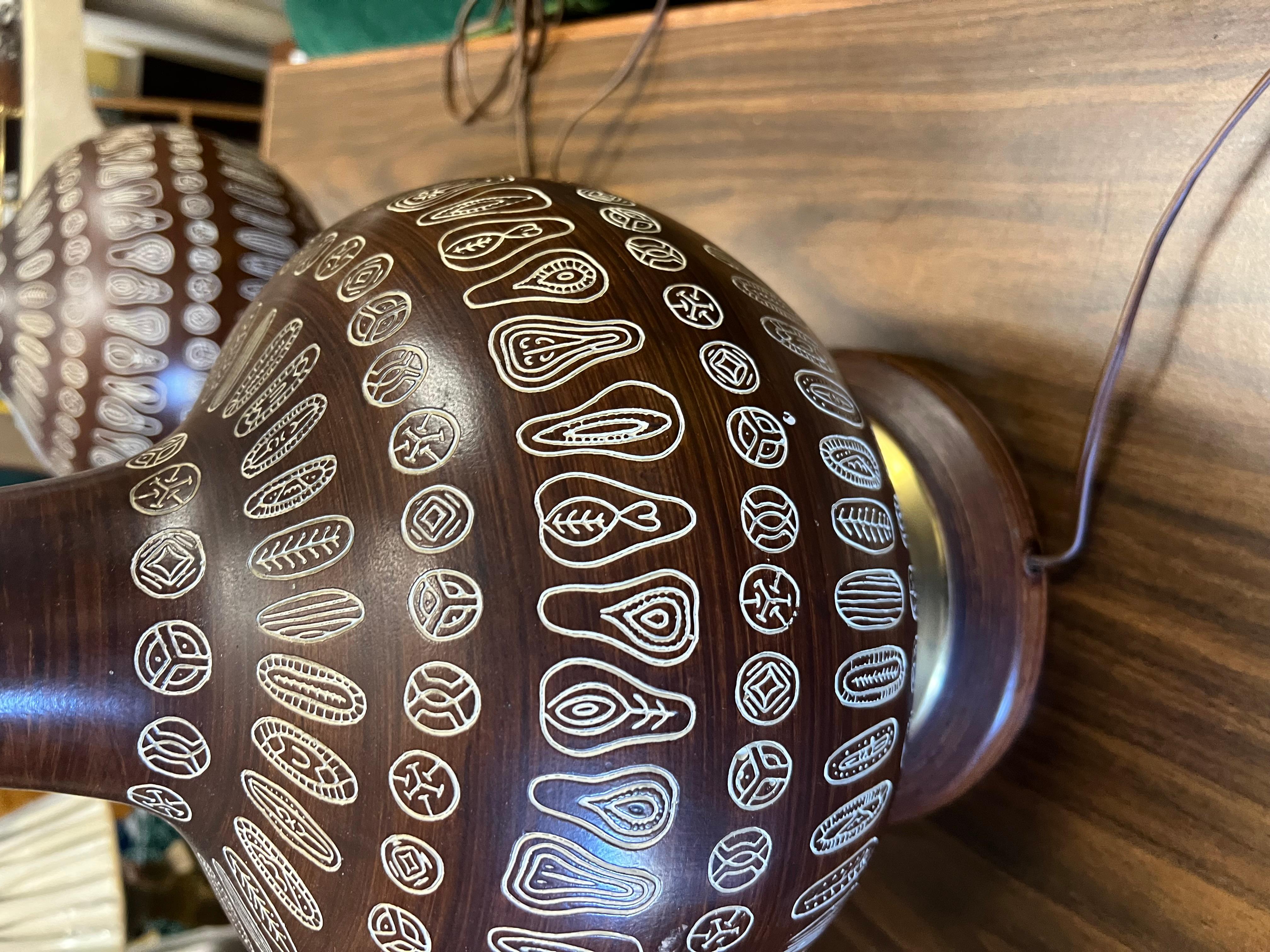 Un par de lámparas de mesa estilo Bitossi de los años 60 siglo XX en venta