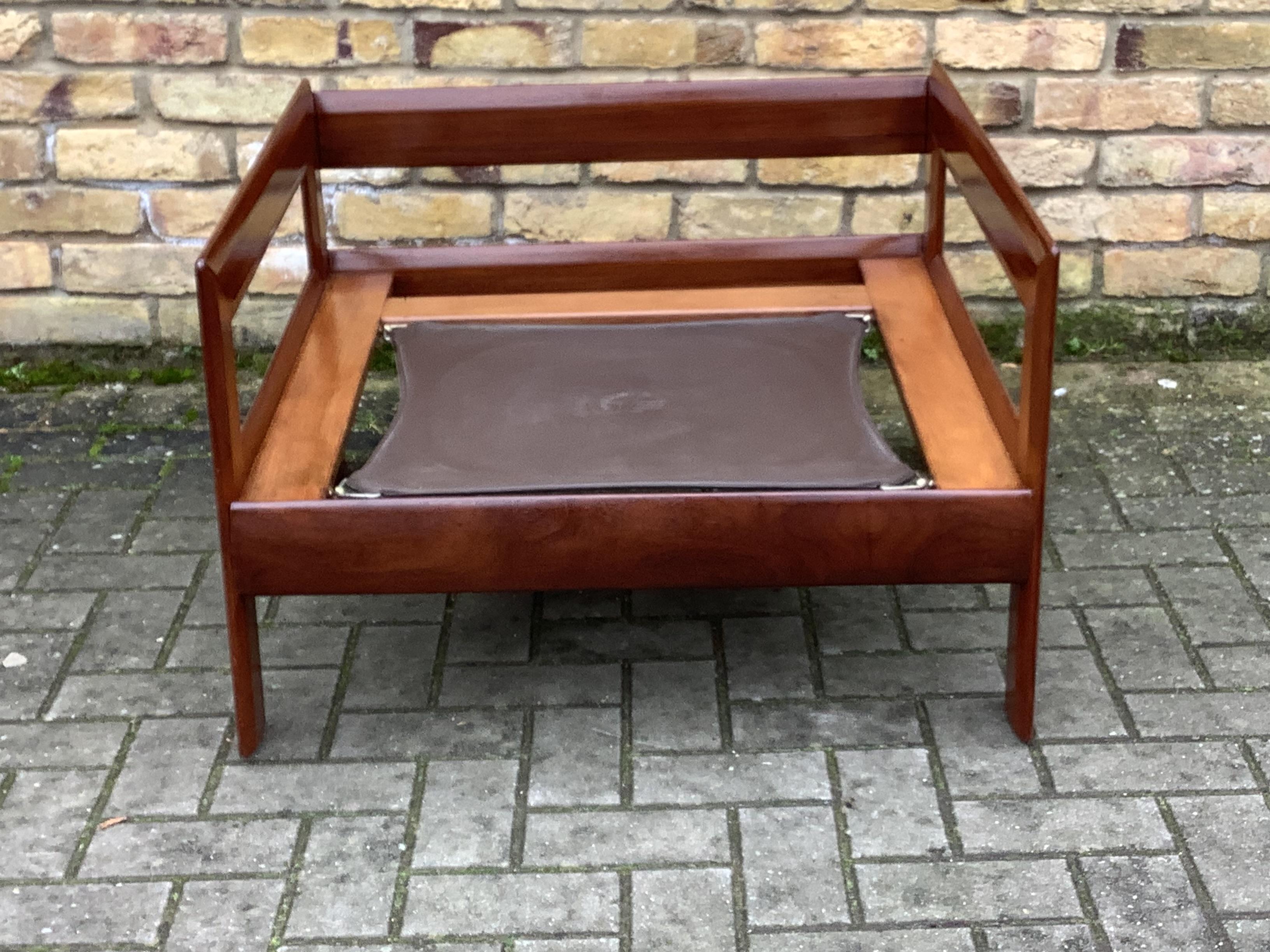 Teak A Pair of 1960’s Danish armchairs in style of Tobia Scarpa For Sale