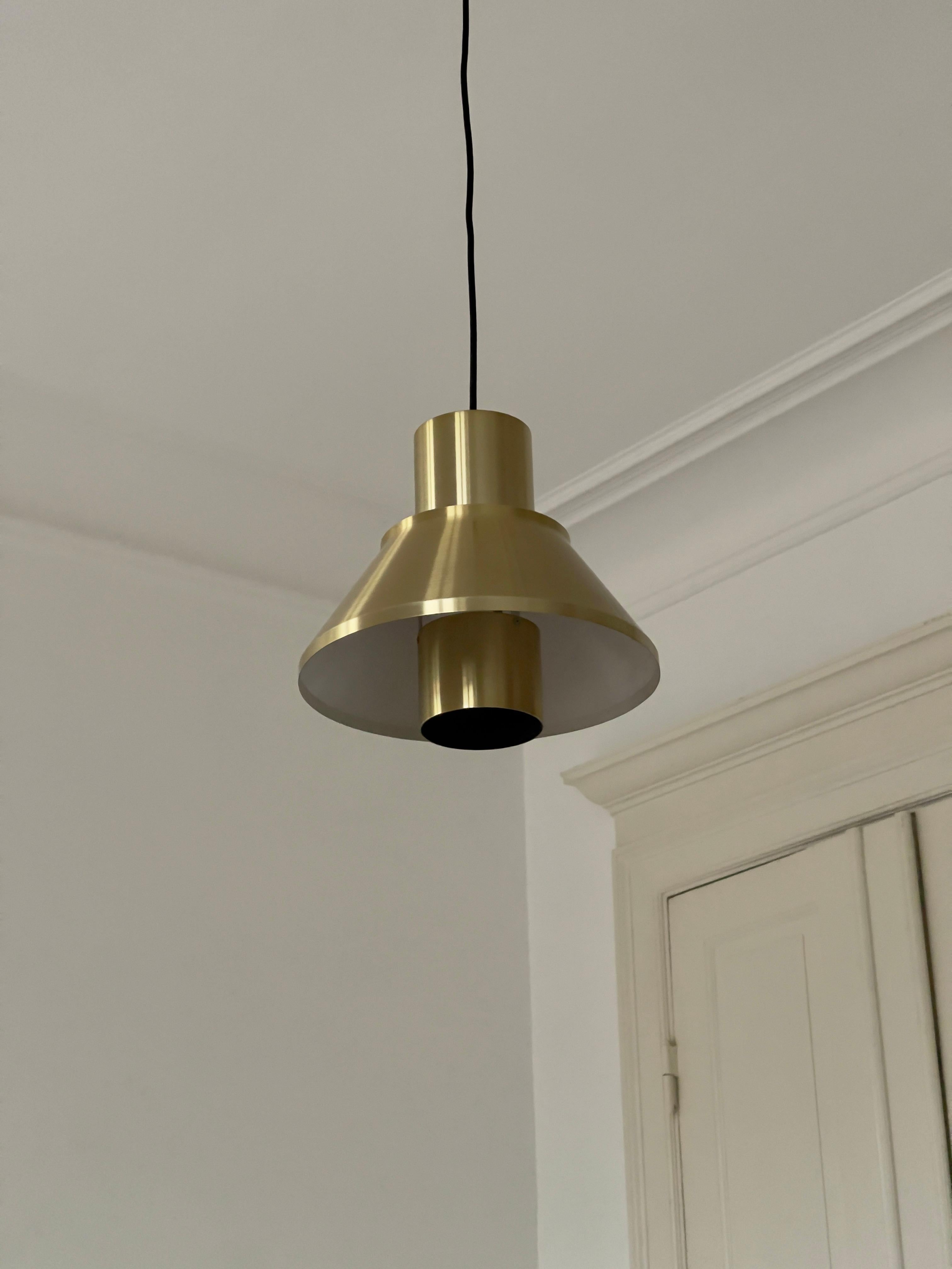 Metal A pair of original 1960s danish modern pendants by Jo Hammerborg for Fog & Mørup