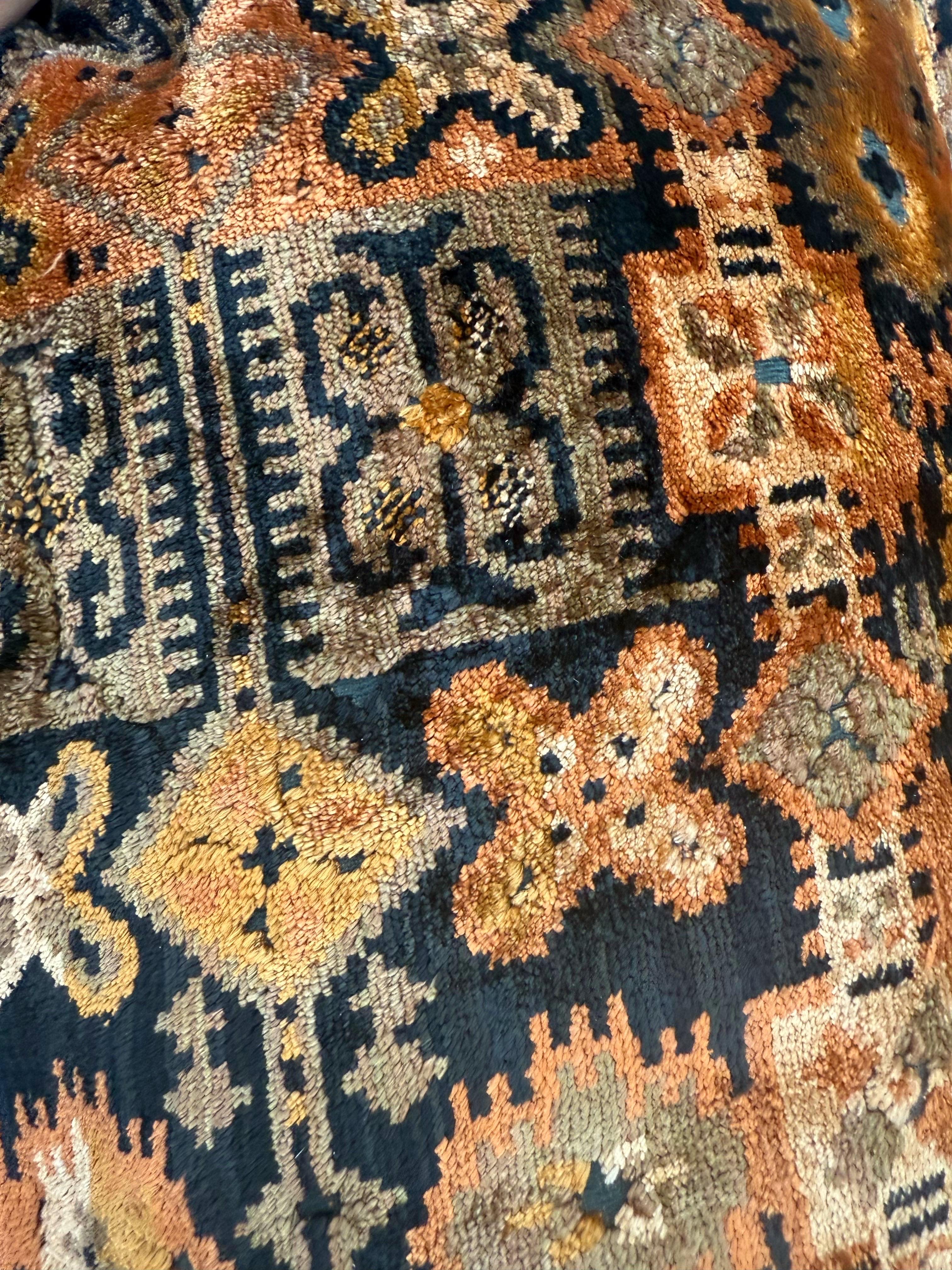 A pair of 1960's Jack Lenor Larson documented lumbar pillows For Sale 3