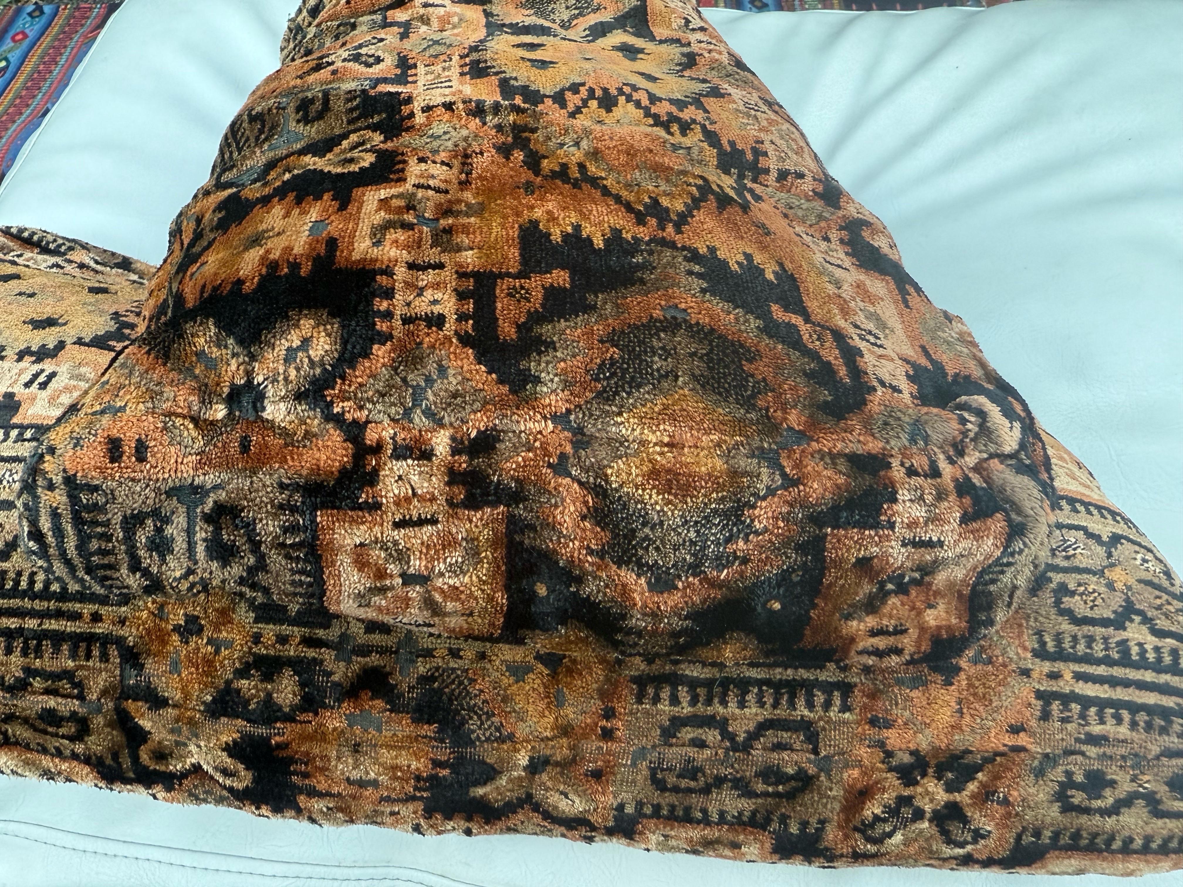 A pair of 1960's Jack Lenor Larson documented lumbar pillows For Sale 5