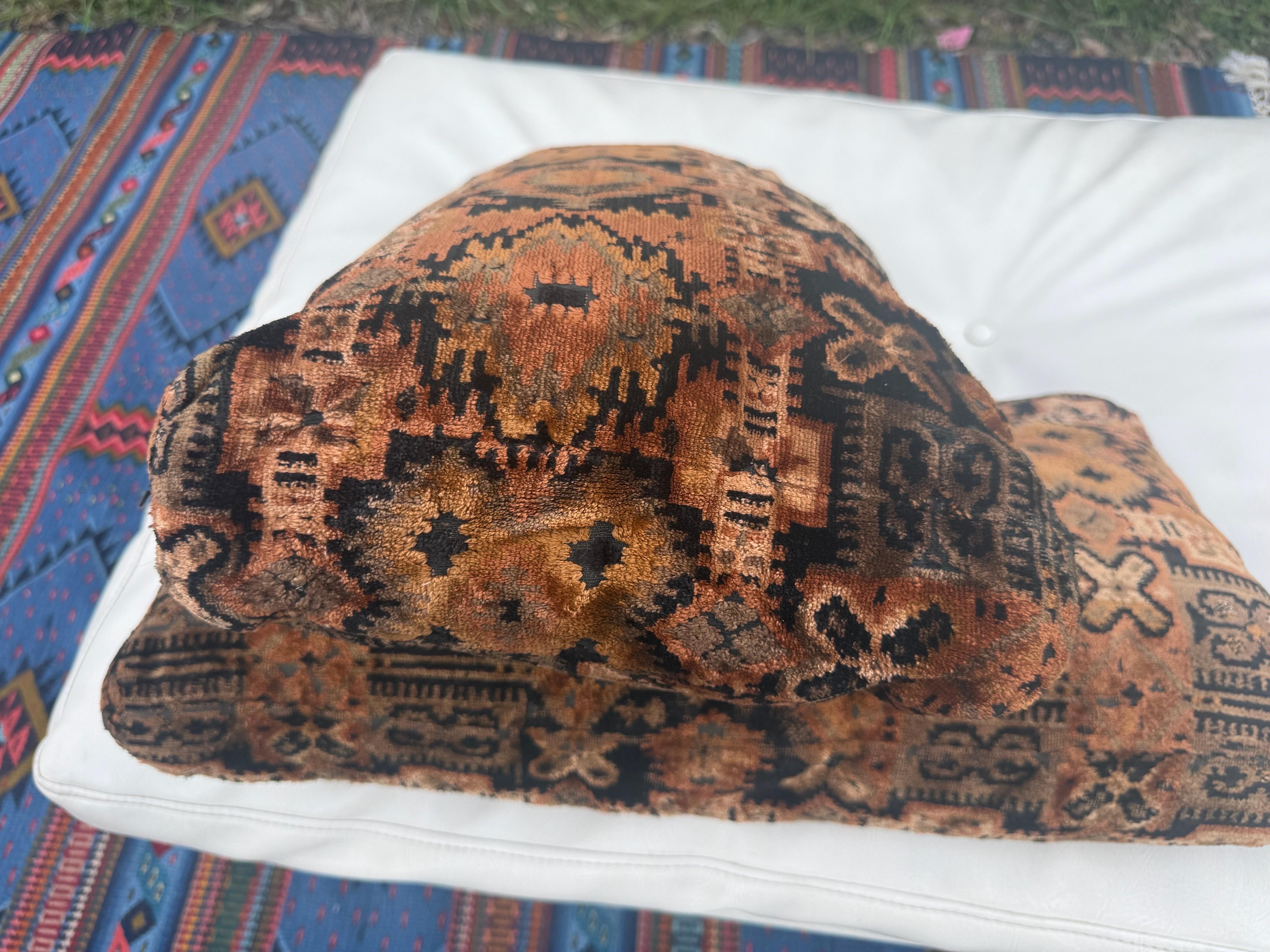 A pair of 1960's Jack Lenor Larson documented lumbar pillows For Sale 6