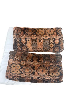 A pair of 1960's Jack Lenor Larson documented lumbar pillows