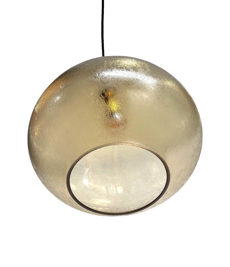 A pair of 1960s Murano glass ceiling lights by Luigi Caccia Dominioni for Azucen 6