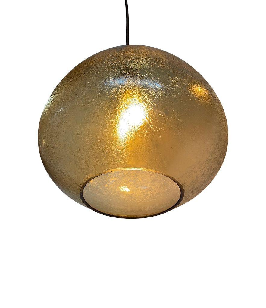 A pair of 1960s Murano glass ceiling lights by Luigi Caccia Dominioni for Azucen 8
