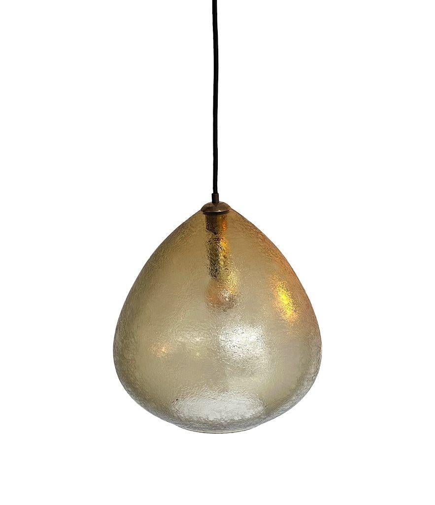A pair of 1960s Murano glass ceiling lights by Luigi Caccia Dominioni for Azucen 10