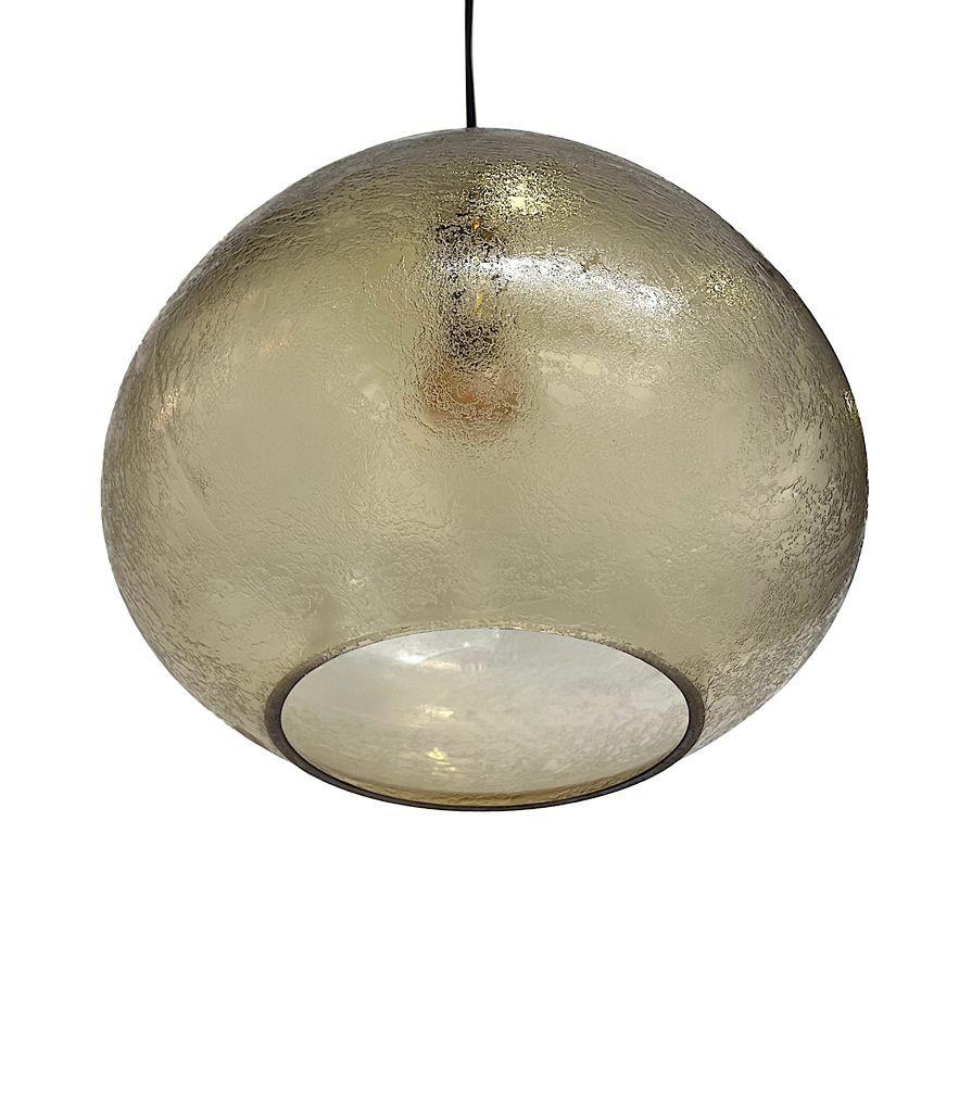 A pair of 1960s Murano glass ceiling lights by Luigi Caccia Dominioni for Azucen 2