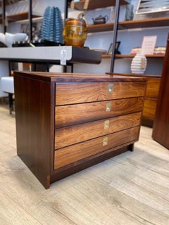 A Pair of 1960's Rosewood Three Drawer Chest / Bedside Tables by Robert Heritage