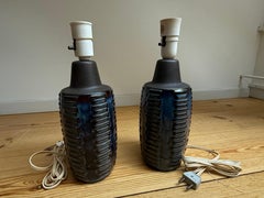 A pair of 1960's søholm table lamps by Einar Johansen