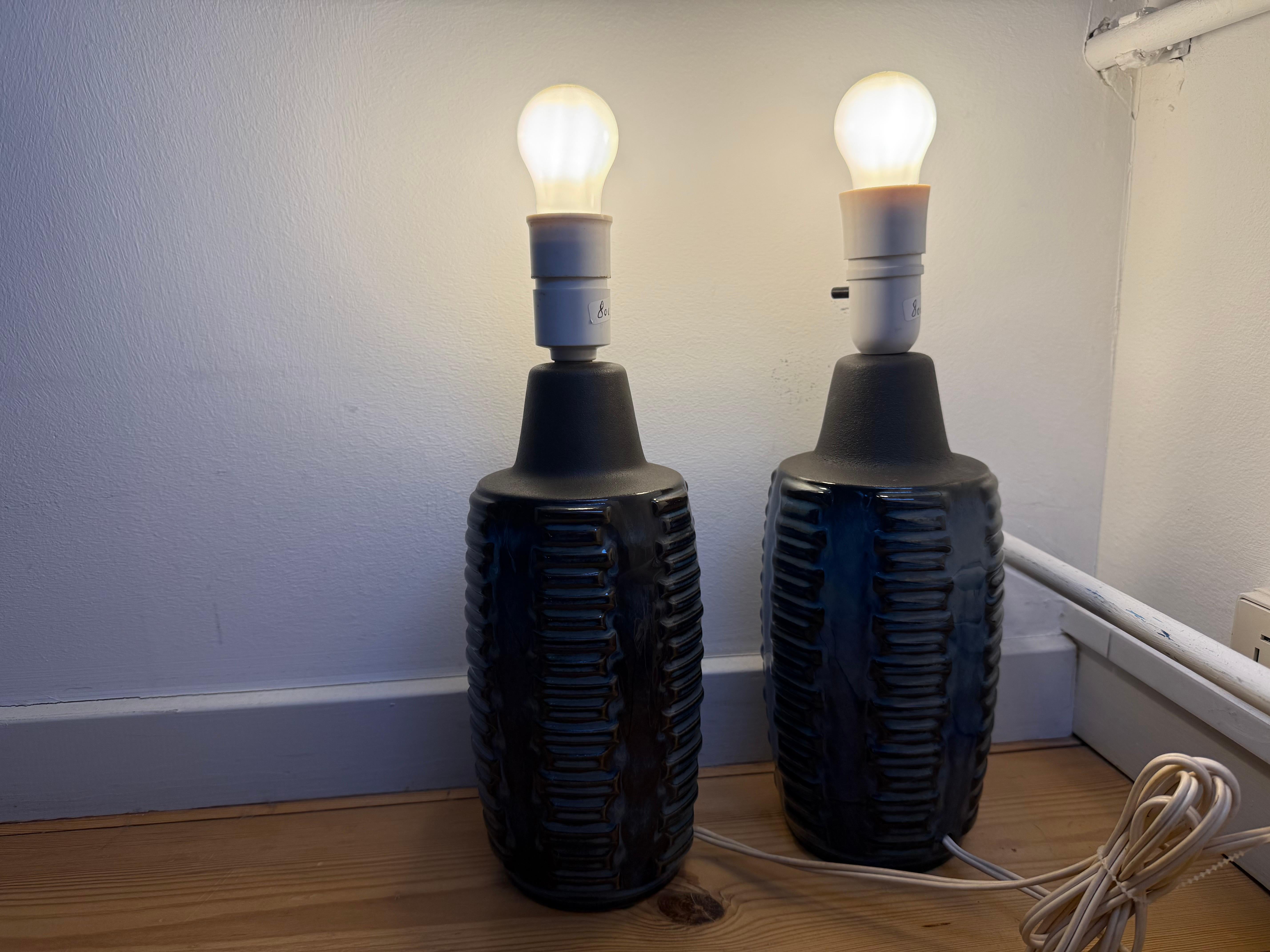 Un par de lámparas de sobremesa Søholm de los años 60, de Einar Johansen en venta 2